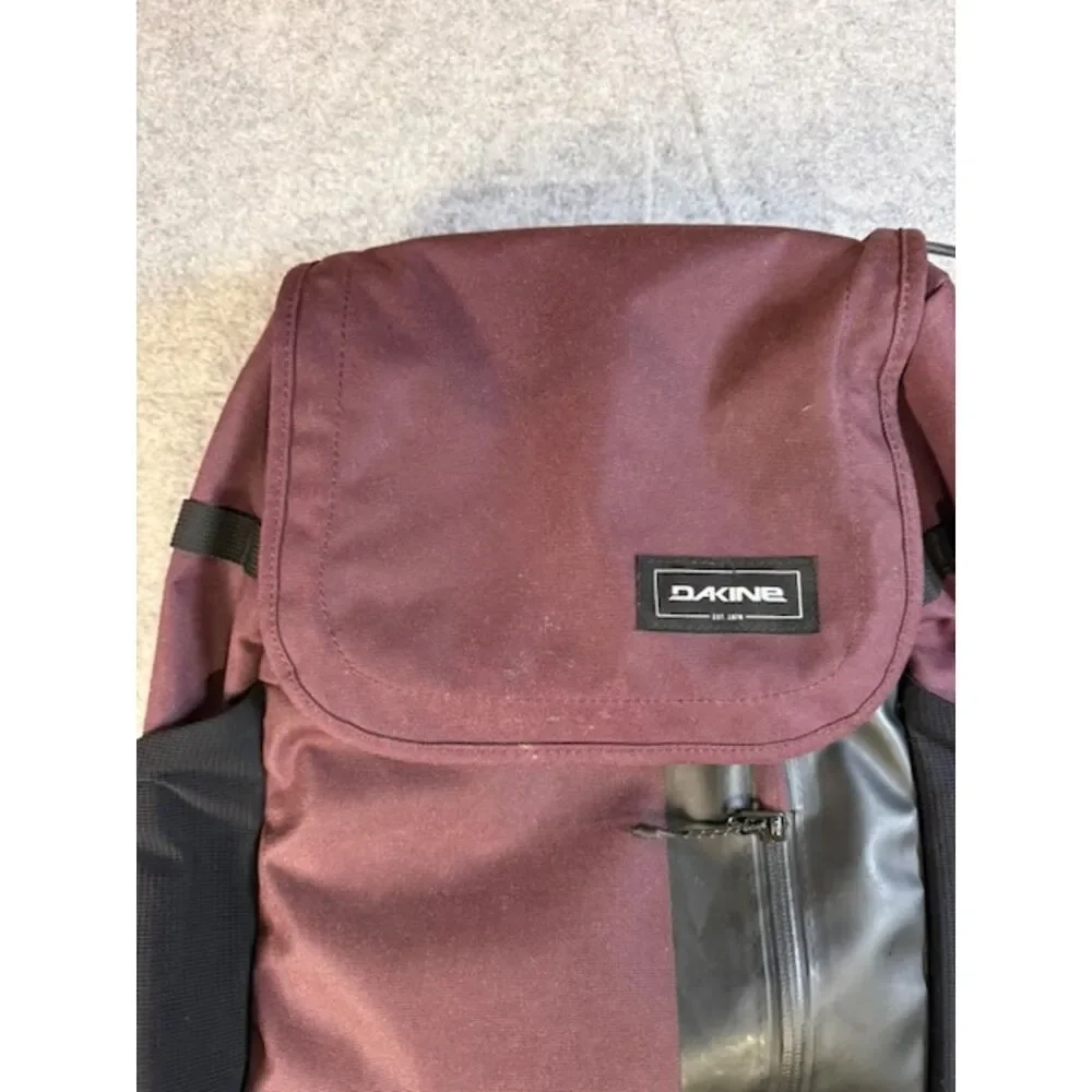 Dakine Backpack Burgundy Plum Black Outdoor Travel Laptop Hiking Pack